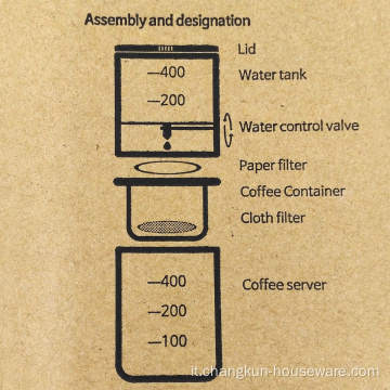 Dripper Iced Coffee Brewer Maker 400ml